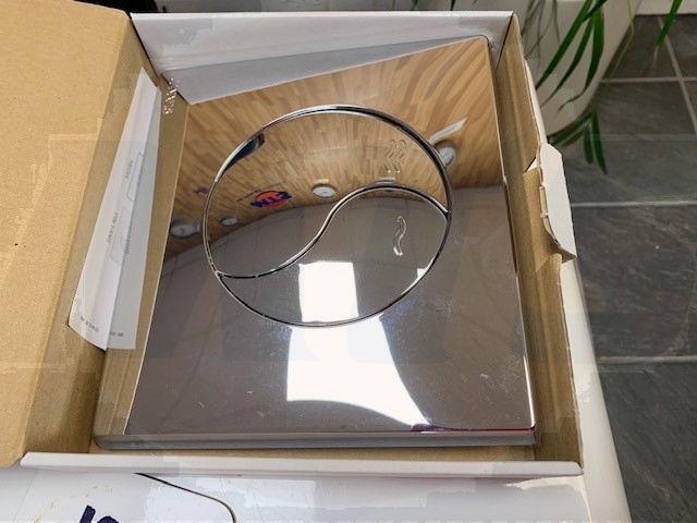 Siamp Logo Flush Plate  224832 Siamp 31185316 Bright Chrome