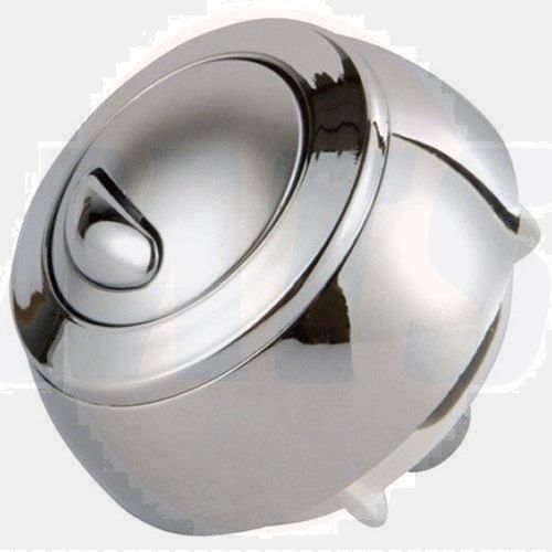 Siamp Optima 50 Toilet Push Button Dual Flush Water Saving Chrome Effect
