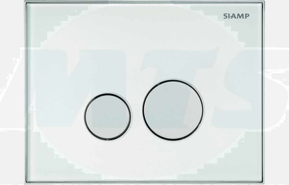 Siamp Reflect White Dual Flush Plate DIAC0060