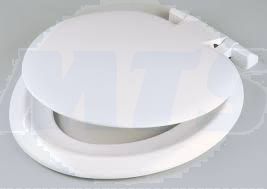 Sonata seat and cover with top fix stainless steel hinge - White SSO15WH