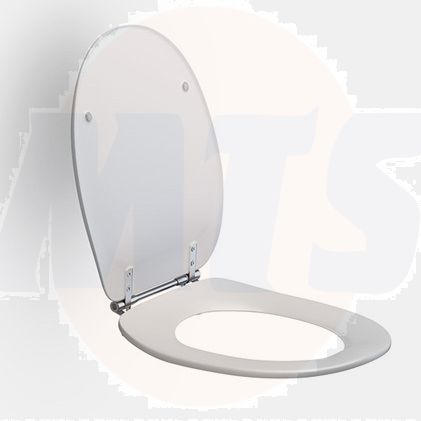 Standard toilet seat incl. hinge in stainless steel 896