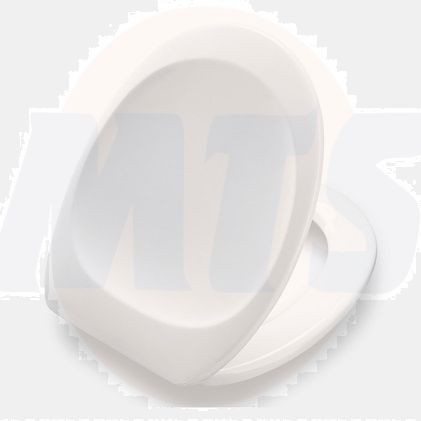 Standard toilet seat incl. universal hinge in stainless steel