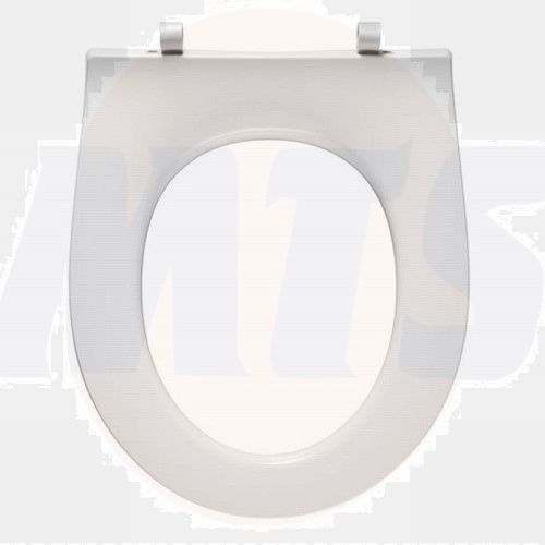 Standard toilet seat without cover with incl. hinge in stainless steel
