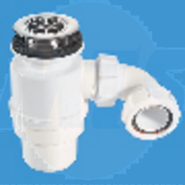 McAlpine STW10RB CP-Brass Resealing Trap (35bx) STW10-RB Bathroomsuites