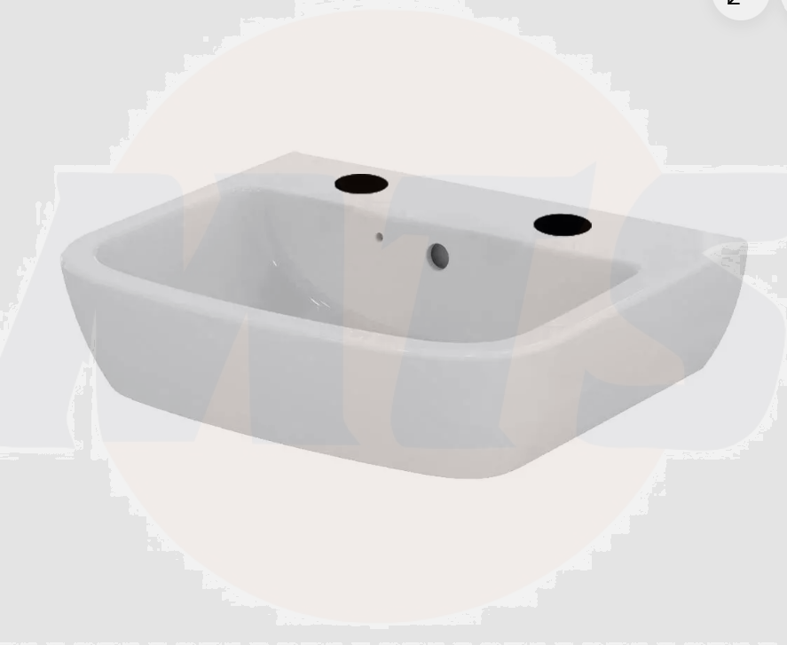 Ideal Standard  Tempo 55cm pedestal basin - two tapholes   T058701