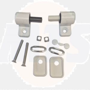 Ideal Standard Tempo Short Projection Soft Close Toilet Seat Hinge Set White T2591BJ
