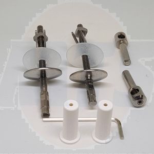 Ideal Standard Spares KIT INOX HINGES FOR ALA INTEGRATED SEAT T2956BJ 407925  T6502