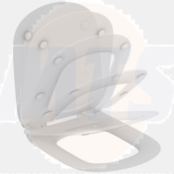 Ideal Standard Tesi New Thin Toilet Seat & Cover Soft-Close T352701 / 8014140430315