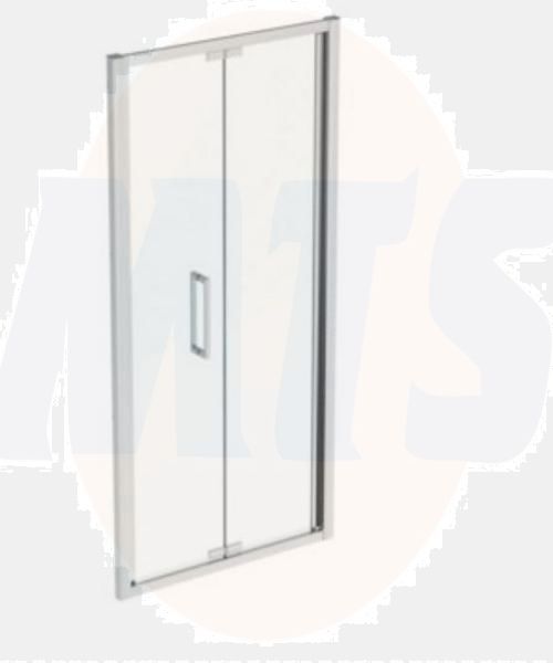 Ideal Standard  IS i.life 1000 Infold Door  with Idealclean clear glass - bright silver finish  T4929EO