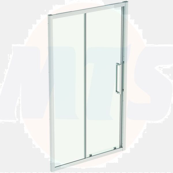 Ideal Standard  IS i.life 1200 Slider Door with Idealclean clear glass - bright silver finish  T4971EO