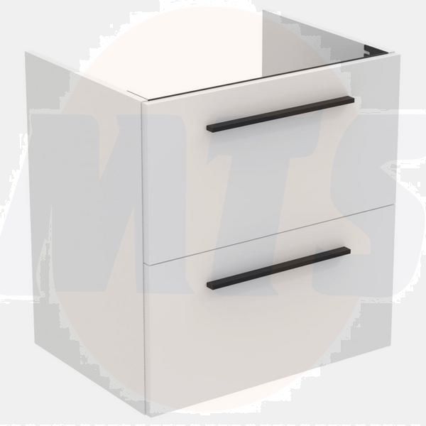 Ideal Standard  Ideal Standard i.life A 60cm wall hung vanity unit with 2 drawers (separate handles required), matt white  T5255DU