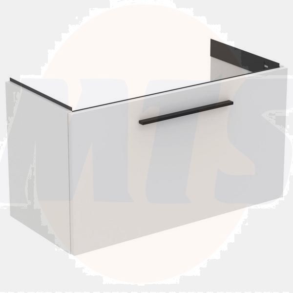 Ideal Standard  Ideal Standard i.life S 80cm compact wall hung vanity unit with 1 drawer (separate handle required), matt white  T5294DU