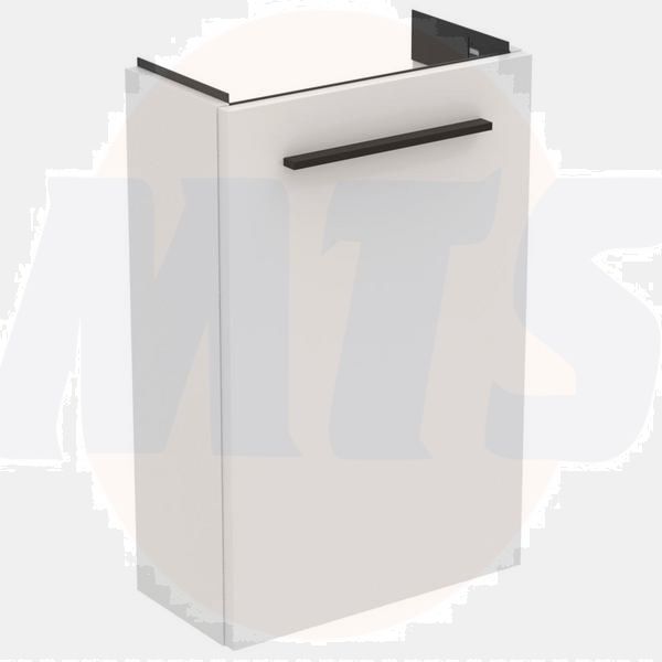 Ideal Standard  Ideal Standard i.life S 41cm guest washbasin unit with 1 door (separate handle required), matt white  T5296DU