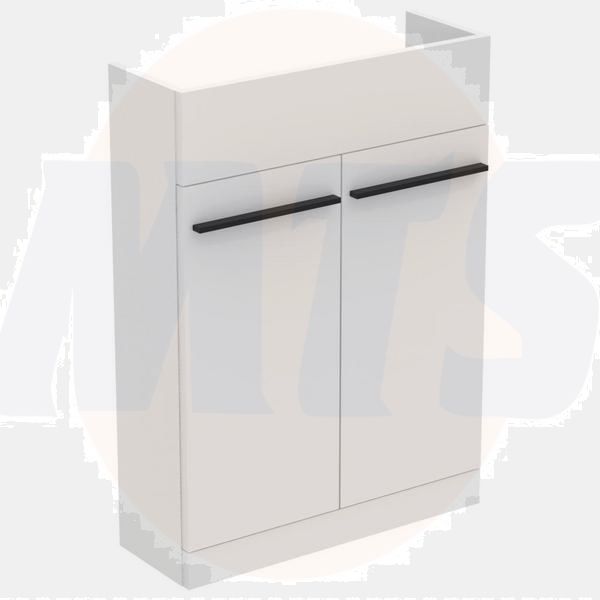 Ideal Standard  Ideal Standard i.life S 60cm compact semi countertop washbasin unit with 2 doors (separate handles required), carbon grey matt  T5298NV