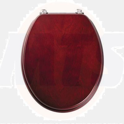 Tavistock Premier Mahogany Toilet Seat and cover with Chrome Fittings 0202