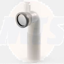 TECE spare part flush pipe with O-ring 185 mm 9820099 flush pipe