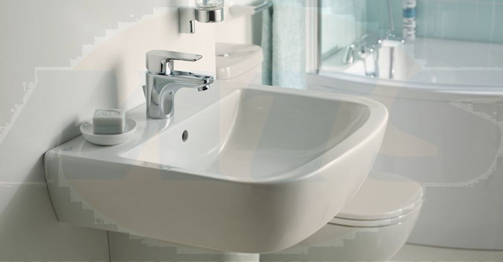 Tempo 55cm washbasin, 1 taphole  J5213