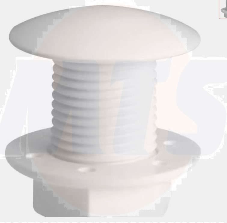 Thomas Dudley Blanking Plug hole stop jam nut 19mm White PTOSTO367198