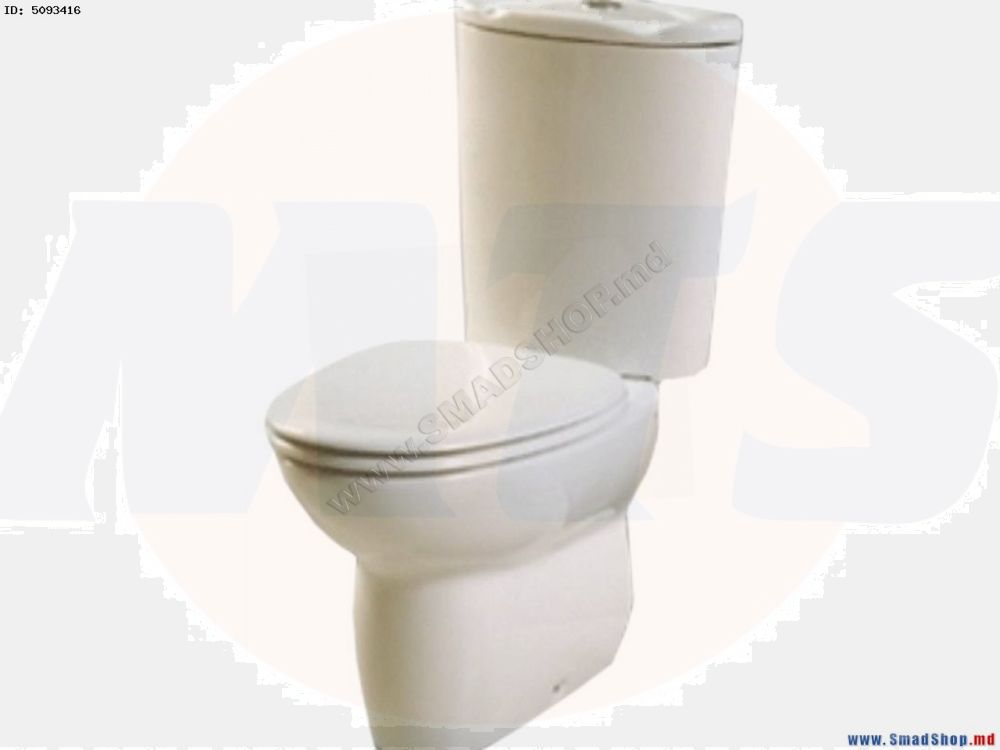 Toilet seat fits Vitra Mia stainless steel hinges with soft close 09-003-009