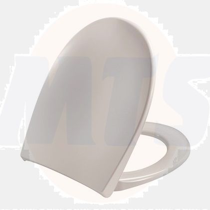 Toilet seat with soft close and lift-off incl. hinge in stainless steel