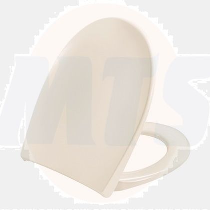 Toilet seat with soft close and lift-off incl. hinge in stainless steel