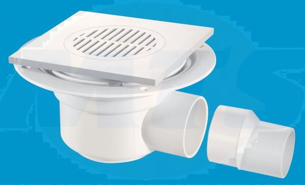 McAlpine TSG50-T6WH 50mm Trapped Shower Gully(10bx TSG50T6WH Bathroomsuites