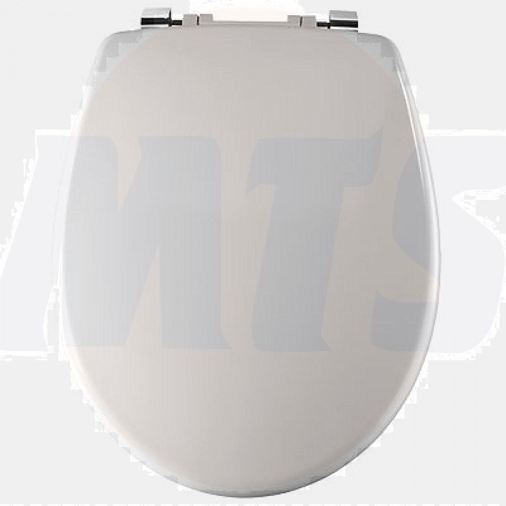 Twyford Avalon Toilet seat and cover With stainless steel top fix hinges White AV7865WH