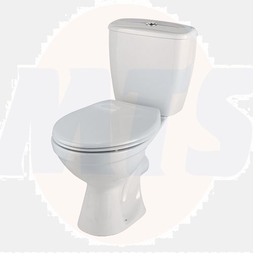 Twyford Bravo/Option ST2810 toilet seat and cover White B89600 with Toilet Seat Hinges