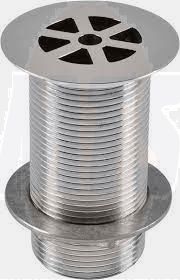 Twyford Grid waste fitting long tail unslotted WF4341CP