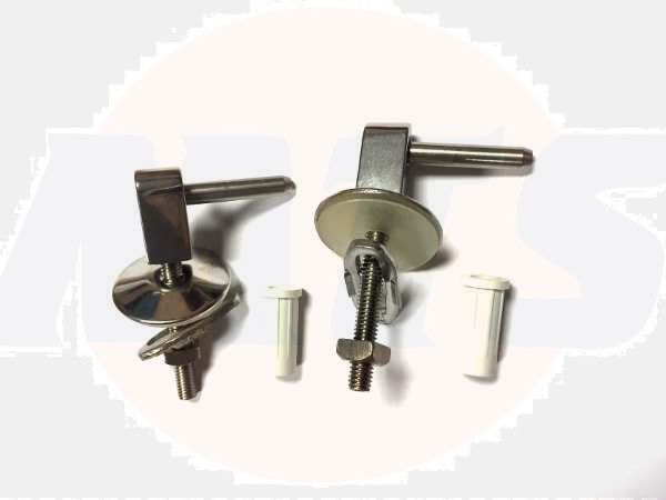 Twyford / Keramag Hinge Set Felino toilet Seat Hinges 598129 - MTSa110b