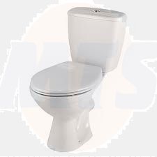 Twyford Option Bravo Standard Close Plastic Hinge Toilet Seat & Cover White ST2810WH