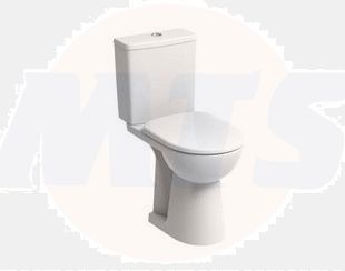 Twyford Toilet Seat E100 ROUND TOILET SEAT AND COVER TOP FIX HINGE, SOFT CLOSING MECHANISM  E17857WH