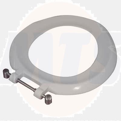 Twyford Toilet Seat Ring, with Bottom Fix stainless steel Hinge ST6881WH