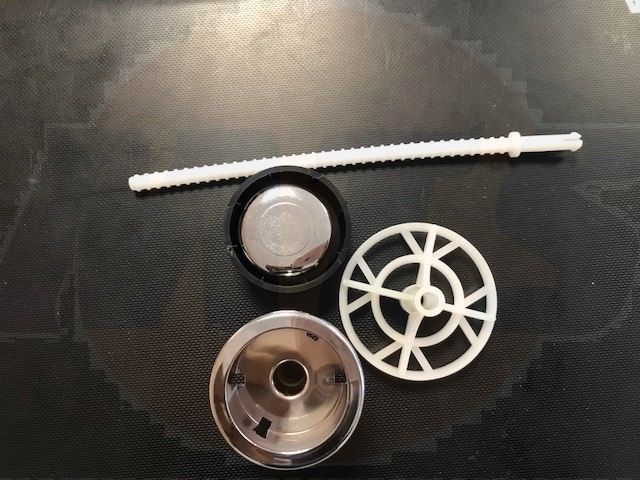 Universal Single Flush Push Button Chrome MTS 201000