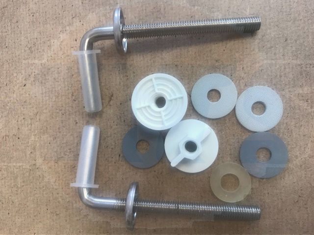 Universal Stainless steel Chrome Toilet Seat Hinges STNLESSS