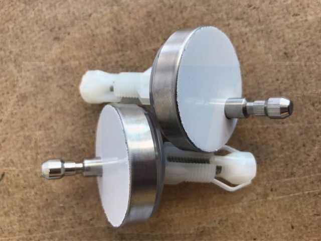 Chrome Universal Top Fixing Toilet Seat Hinges for most Toilet Seats