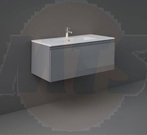 RAK Joy Uno Wh 1 Drawer Vanity 100Cm In Urban Grey UNOWH100UGY Bathroomsuites