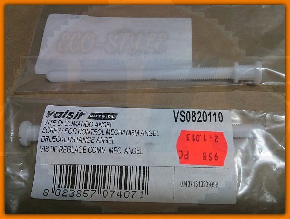 VALSIR 820,110 pusher emptying completely concealed cistern white VS0820110