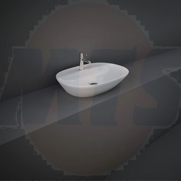 RAK Variant Oval Counter Top Wash Bsn 60Cm 1Th VARCT36001AWHA Bathroomsuites