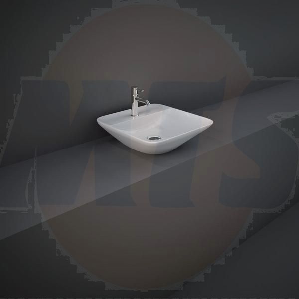 RAK Variant Sq Counter Top Wash Bsn 42Cm 1Th VARCT44201AWHA Bathroomsuites