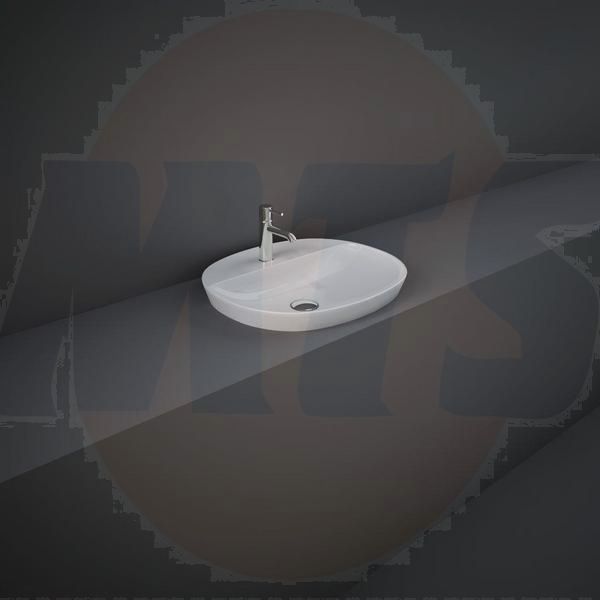 RAK Variant Oval Drop-In Wash Bsn 50Cm 1Th VARDI25001AWHA Bathroomsuites