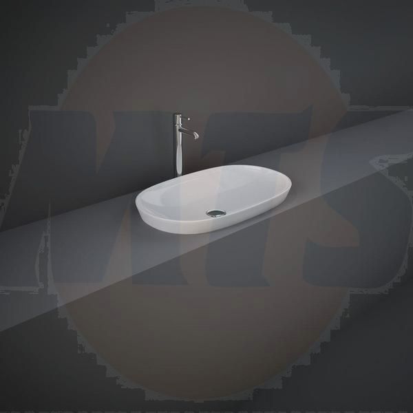 RAK Variant Elongated Oval Drop-In Wash Bsn 60Cm VARDI36000AWHA Bathroomsuites