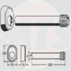 VIega Flushing Pipe Set 495169 concealed Toilet cistern Fittings spares