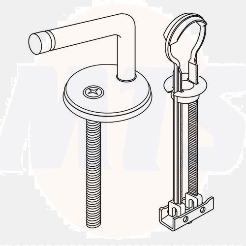 Villeroy and Boch Architectura / Omnia Architectura 92223561 set of hard chrome hinges