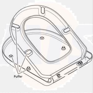 Villeroy & Boch buffer set for Toilet Sseat and lid / Cover  92236800