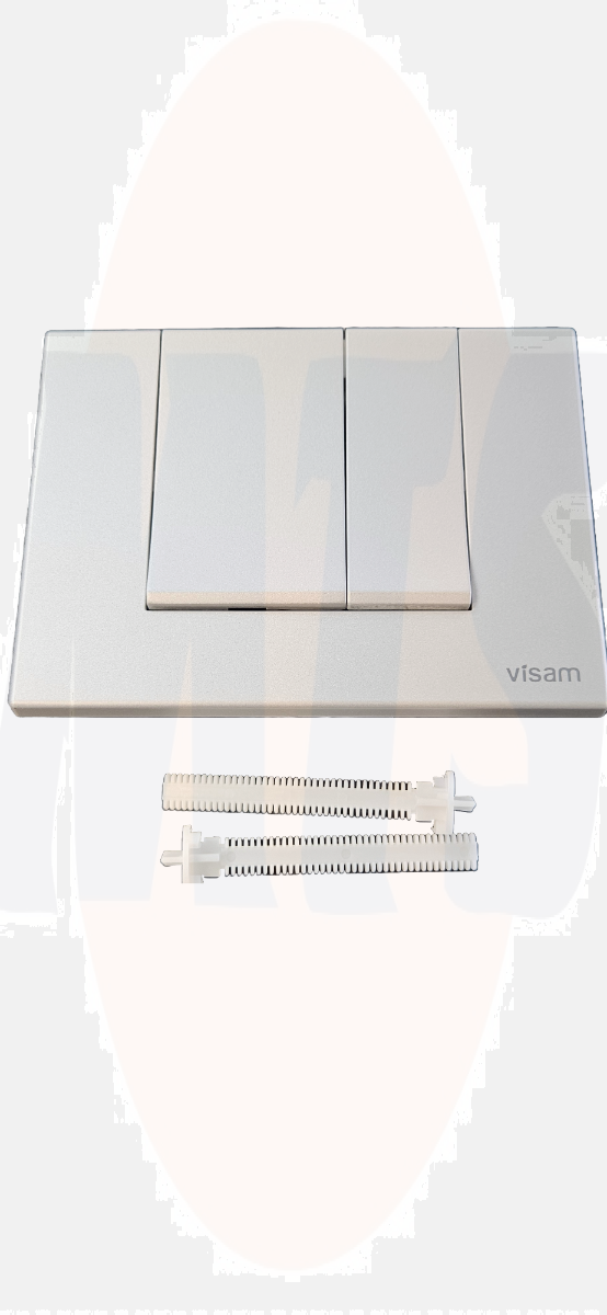 Visam Alinda Dual Flush Plate Matt Chrome 227-001