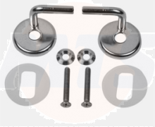 The Vitra Toilet Seat and Cover hinge fittings 420797 are designed to ensure a secure and stable attachment of the toilet seat to the toilet bowl. These fittings are specifically crafted for compatibility with Vitra products, ensuring a perfect fit and re