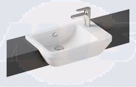 Vitra Integra Cornered Narrow Half Countertop Sink  55 cm 7338B003-0001