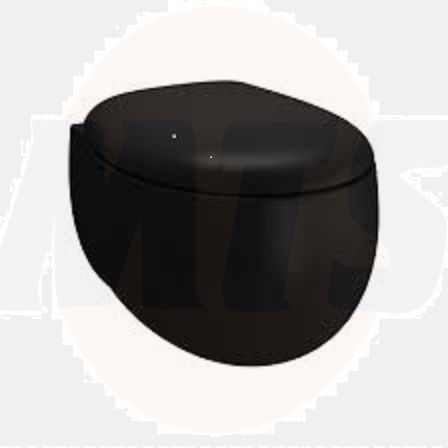 Vitra Memoria Wall-Hung WC Pan,  Black 5884B483-0075