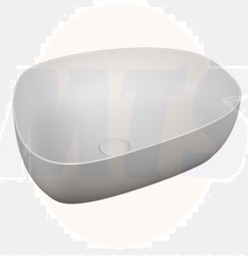 Vitra Outline Pebble Bowl 56cm With Waste Cover  5991B403-0016 White 